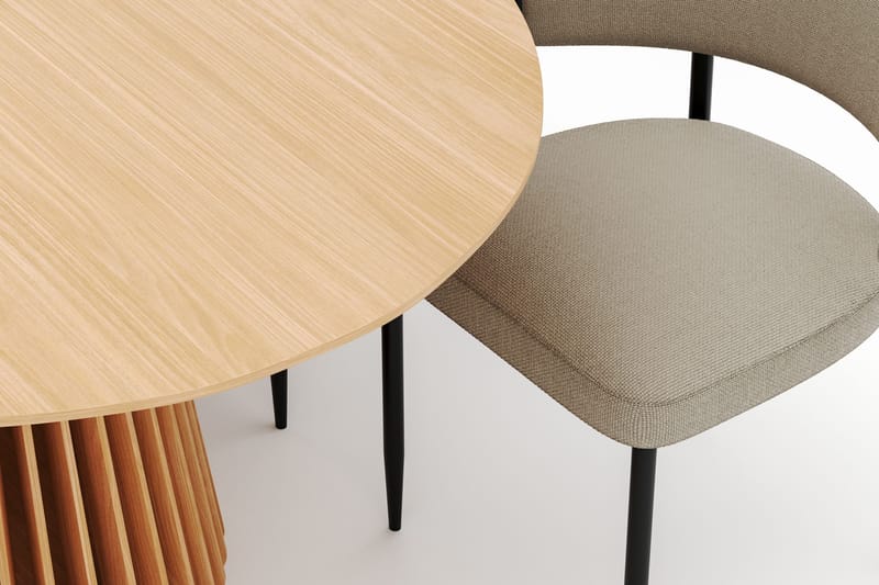 Peyra Matbord 200 cm Oval med 6 Sawako Stolar - Natur - Möbler - Bord & matgrupp - Matgrupp