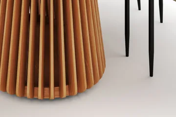 Peyra Matbord 200 cm Oval med 6 Sawako Stolar - Natur - Möbler - Bord & matgrupp - Matgrupp