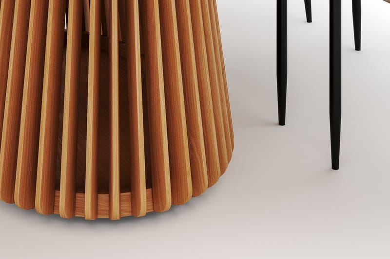 Peyra Matbord 200 cm Oval med 6 Sawako Stolar - Natur - Möbler - Bord & matgrupp - Matgrupp