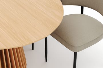 Peyra Matbord 200 cm Oval med 6 Sawako Stolar - Natur - Möbler - Bord & matgrupp - Matgrupp