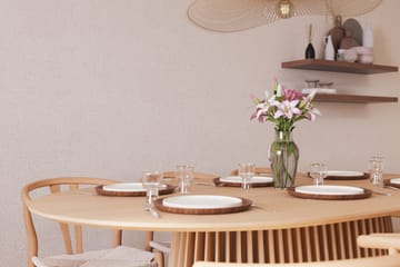 Peyra Matgrupp 200 cm Ovalt Ek med 6 Dastoori Matstol - 2220068-6,1893461-1 - Natur - Möbler - Bord & matgrupp - Matgrupp