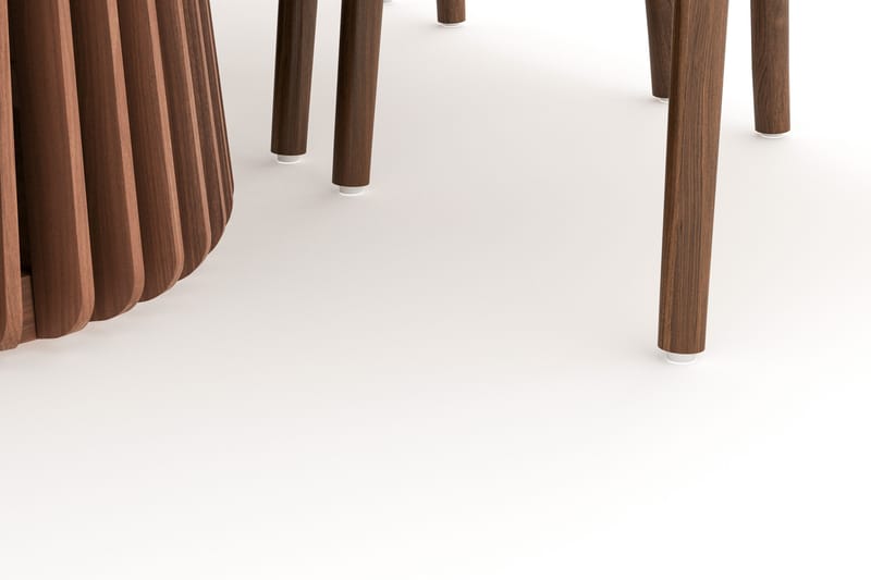 Peyra Matgrupp 200 cm Ovalt med 6 Dastoori Matstol - 2220070-6,1893316-1 - Valnöt - Möbler - Bord & matgrupp - Matgrupp