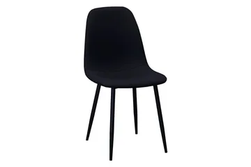 Peyra Matgrupp runt 180 cm Svart med 8 Nibe Matstolar - Svart - Möbler - Bord & matgrupp - Matgrupp
