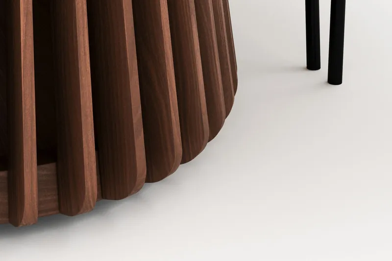 Peyra Ovalt Matbord 200 cm med 6 Gemmiano Stolar - Valnöt - Möbler - Bord & matgrupp - Matgrupp