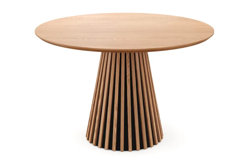 Peyra Runt Matbord 110 cm Fanér, Ek