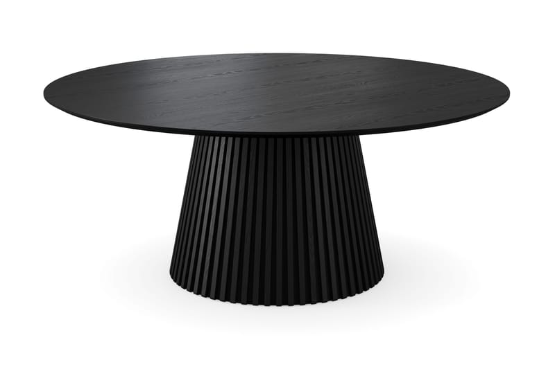 Peyra Runt Matbord 180 cm Fanér, Svart