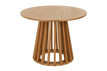Peyra Satsbord Runt 86/60 cm Fanér - Ek - Möbler - Bord & matgrupp - Soffbord