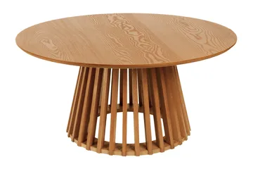 Peyra Satsbord Runt 86/60 cm Fanér - Ek - Möbler - Bord & matgrupp - Soffbord