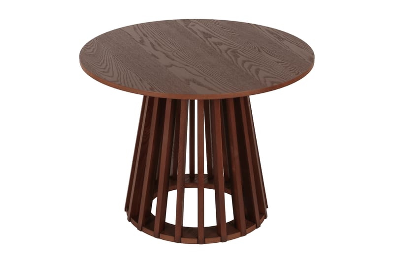 Peyra Soffbord Runt 60 cm Fanér - Valnöt - Möbler - Bord & matgrupp - Soffbord