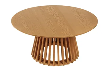 Peyra Soffbord Runt 86 cm Fanér - Ek - Möbler - Bord & matgrupp - Soffbord