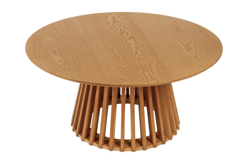 Peyra Soffbord Runt 86 cm Fanér - Ek - Möbler - Bord & matgrupp - Soffbord