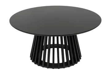 Peyra Soffbord Runt 86 cm Fanér - Svart - Möbler - Bord & matgrupp - Soffbord
