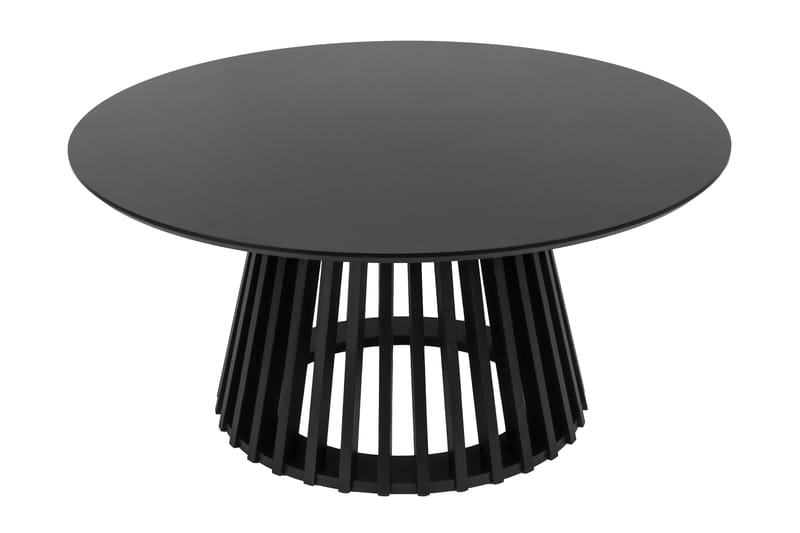 Peyra Soffbord Runt 86 cm Fanér - Svart - Möbler - Bord & matgrupp - Soffbord