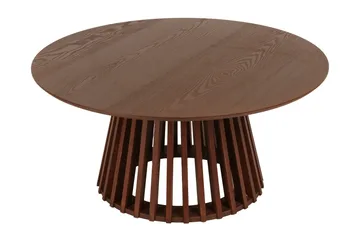Peyra Soffbord Runt 86 cm Fanér - Valnöt - Möbler - Bord & matgrupp - Soffbord
