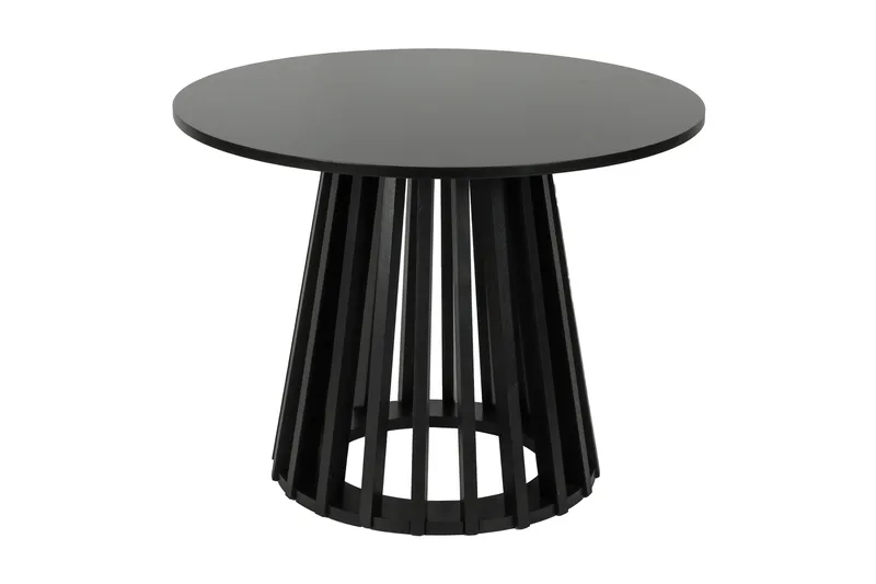 Peyra Soffbord Satsbord Runt 86/60 cm Fanér - Svart - Möbler - Bord & matgrupp - Soffbord