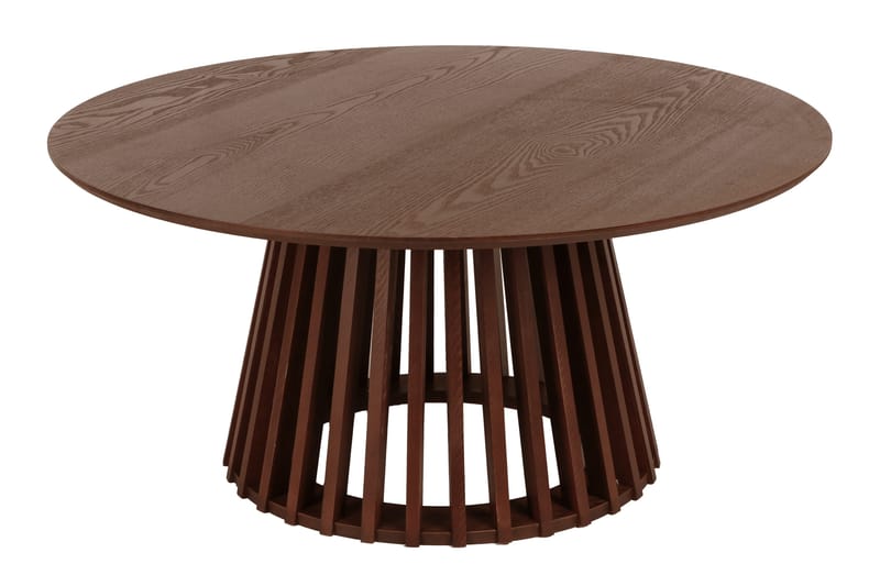 Peyra Soffbord Satsbord Runt 86/60 cm Fanér - Valnöt - Möbler - Bord & matgrupp - Soffbord