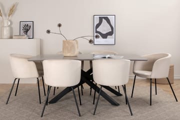 Grå - Svart, beige