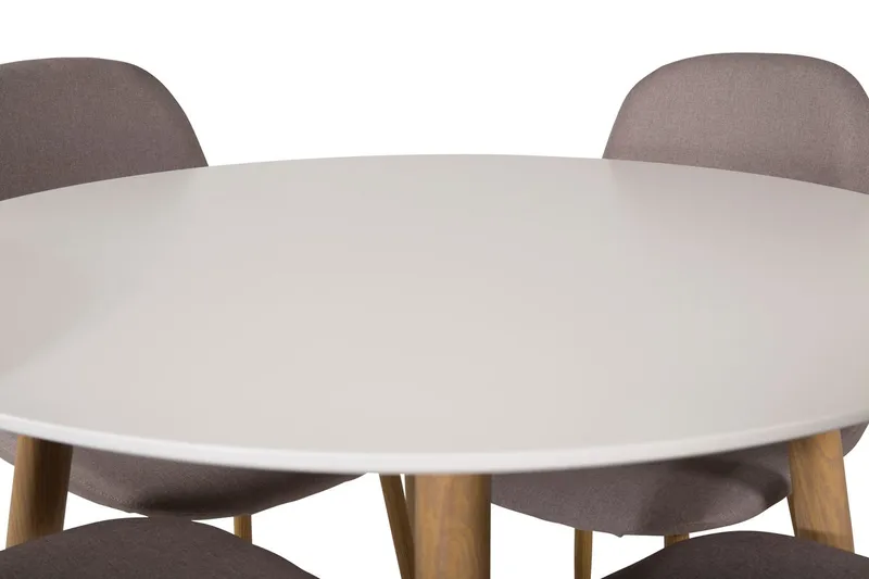 Plaza Matbord 100 cm med 4 Polar Matstol - Möbler - Bord & matgrupp - Matgrupp