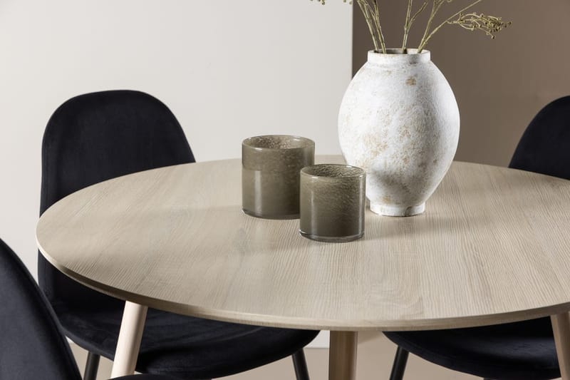 Plaza Matbord 100 cm med 4 Polar Köksstol - Möbler - Bord & matgrupp - Matgrupp