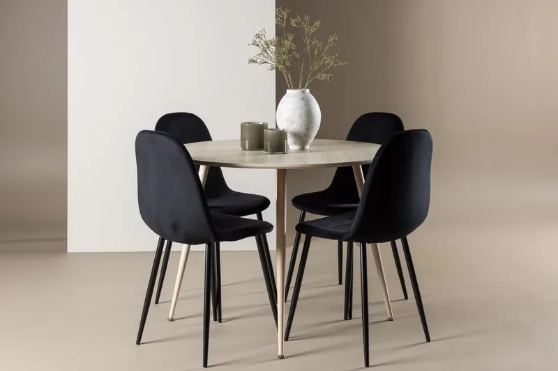 Plaza Matbord 100 cm med 4 Polar Köksstol