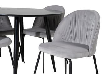 Plaza Matbord 100x100 cm med 4 Wrinkles Matstol - Möbler - Bord & matgrupp - Matgrupp
