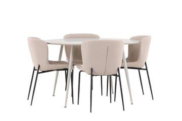 Plaza Matbord 120 cm med 4 Modesto Matstol - Möbler - Bord & matgrupp - Matgrupp