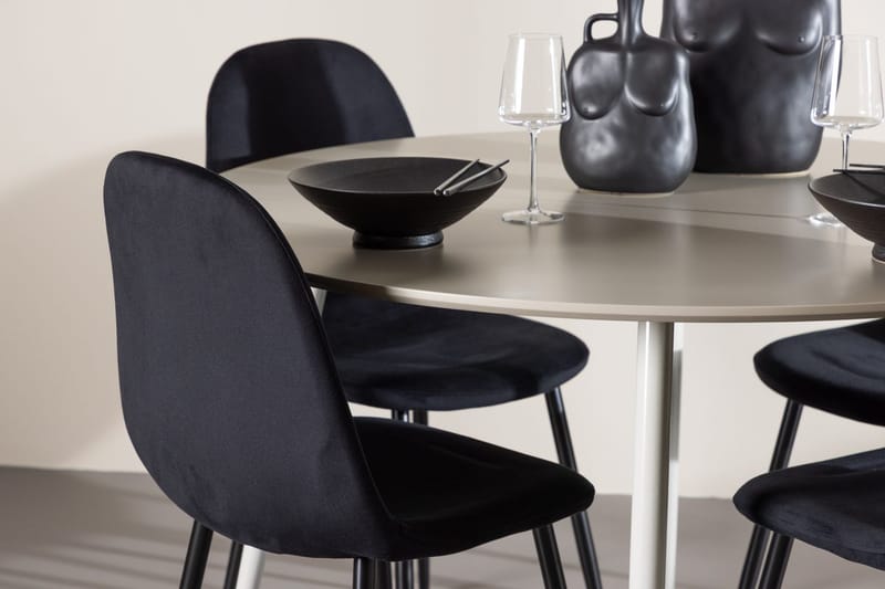 Plaza Matbord 120 cm med 4 Polar Köksstol - Möbler - Bord & matgrupp - Matgrupp