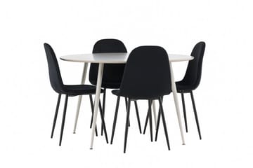 Plaza Matbord 120 cm med 4 Polar Köksstol - Möbler - Bord & matgrupp - Matgrupp