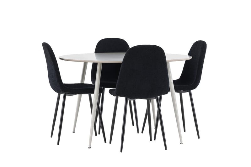 Plaza Matbord 120 cm med 4 Polar Matstol - Möbler - Bord & matgrupp - Matgrupp