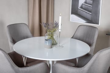Plaza Matbord Runt med 4 Comfort Karmstol - Möbler - Bord & matgrupp - Matgrupp