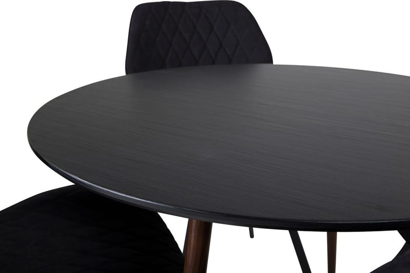 Plaza Matbord Runt med 4 Gemma Matstol - Möbler - Bord & matgrupp - Matgrupp