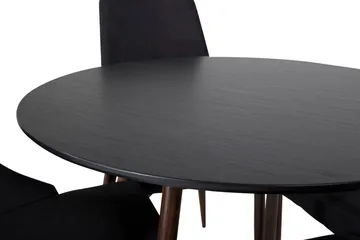 Plaza Matbord Runt med 4 Leone Matstol - Möbler - Bord & matgrupp - Matgrupp