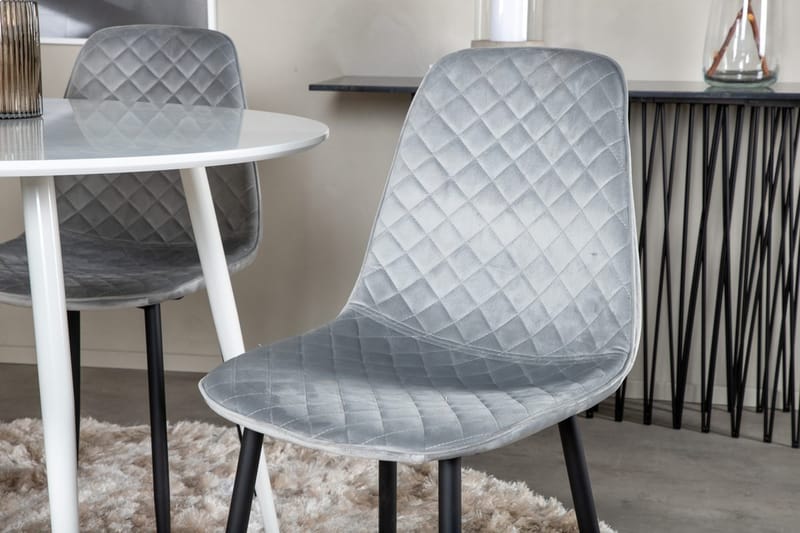 Plaza Matbord Runt med 4 Polar Matstol - Möbler - Bord & matgrupp - Matgrupp