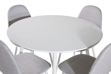Plaza Matbord Runt med 4 Polar Matstol - Möbler - Bord & matgrupp - Matgrupp