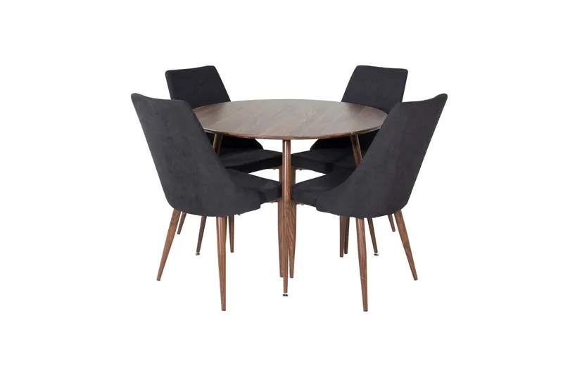 Plaza Matgrupp 100 cm Rund med 4 Leone stolar