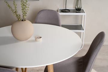 Plaza Matgrupp 100 cm Rund med 4 Polar stolar - Natur - Möbler - Bord & matgrupp - Matgrupp