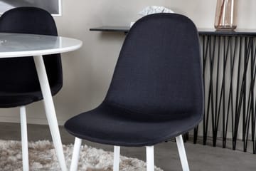 Plaza Matgrupp 100 cm Rund med 4 Polar stolar - Svart - Möbler - Bord & matgrupp - Matgrupp