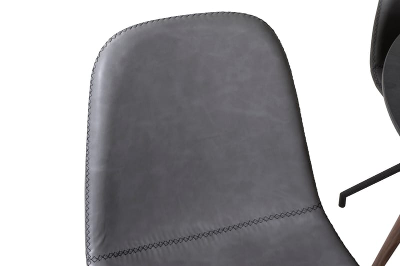 Plaza Matgrupp 100 cm Rund med 4 Polar stolar, Svart