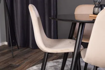 Plaza Matgrupp 100 cm Rund med 4 Polar stolar - Möbler - Bord & matgrupp - Matgrupp