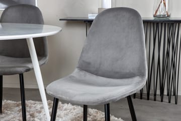 Plaza Matgrupp 100 cm Rund med 4 Polar stolar - Svart - Möbler - Bord & matgrupp - Matgrupp