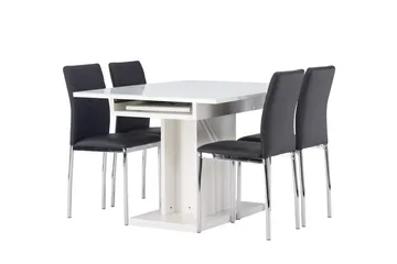 Pluto Matbord 120x90 cm med 4 Lily Matstol - Möbler - Bord & matgrupp - Matgrupp