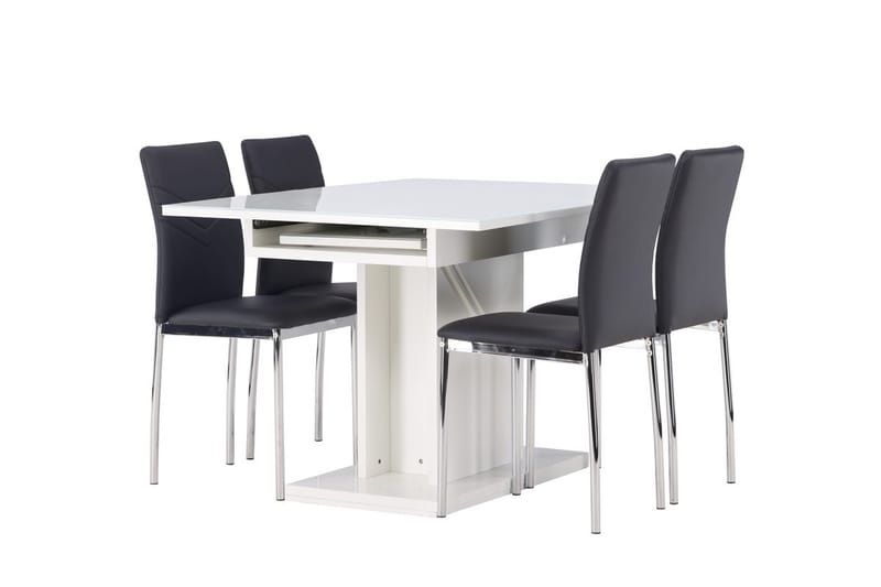 Pluto Matbord 120x90 cm med 4 Lily Matstol - Möbler - Bord & matgrupp - Matgrupp
