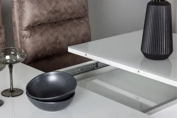 Pluto Matgrupp 120 cm Rektangulär med 4 Zizo stolar - Brun - Möbler - Bord & matgrupp - Matgrupp