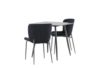 Polar Matbord 75x75 cm med 2 Modesto Matstol - Möbler - Bord & matgrupp - Matgrupp
