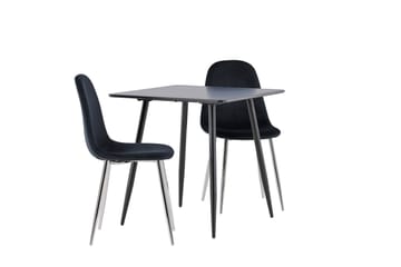 Polar Matgrupp 75 cm Kvadratisk med 2 Polar stolar