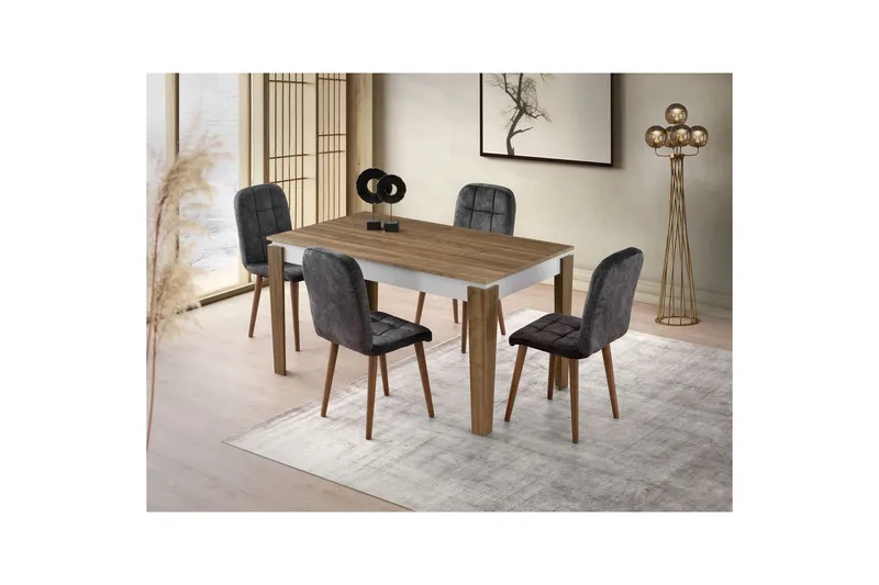 Pradera Matbord 175 cm Rektangulär - Valnöt/Vit - Möbler - Bord & matgrupp - Matbord & köksbord