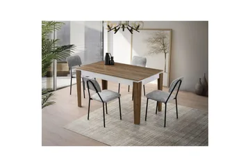 Pradera Matbord 175 cm Rektangulär - Valnöt/Vit - Möbler - Bord & matgrupp - Matbord & köksbord