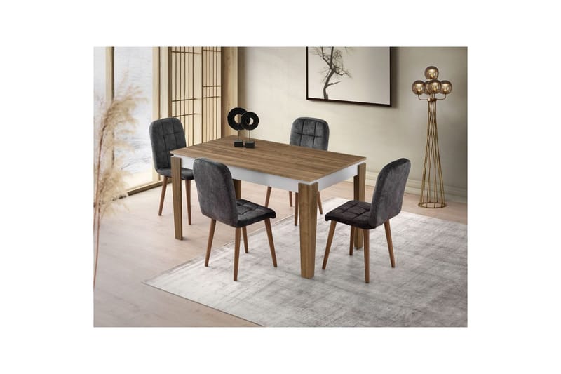 Pradera Matbord 175 cm Rektangulär - Valnöt/Vit - Möbler - Bord & matgrupp - Matbord & köksbord