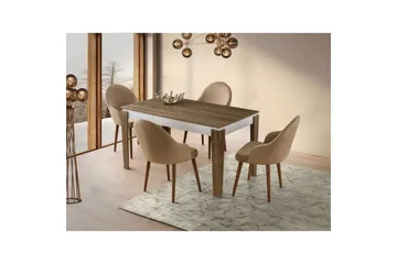 Pradera Matbord 175 cm Rektangulär - Valnöt/Vit - Möbler - Bord & matgrupp - Matbord & köksbord