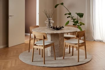 Prisa Runt Matbord i Marmor Sten 130 cm - Beige - Möbler - Bord & matgrupp - Matbord & köksbord